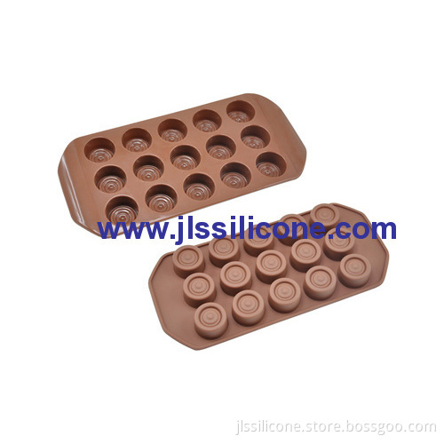 Round Silicone Chocolate Molds With 15 Cavities